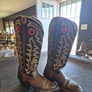 Men’s Tony Lama RR1002 Buckaroo Cowboy Boots Size 10EE